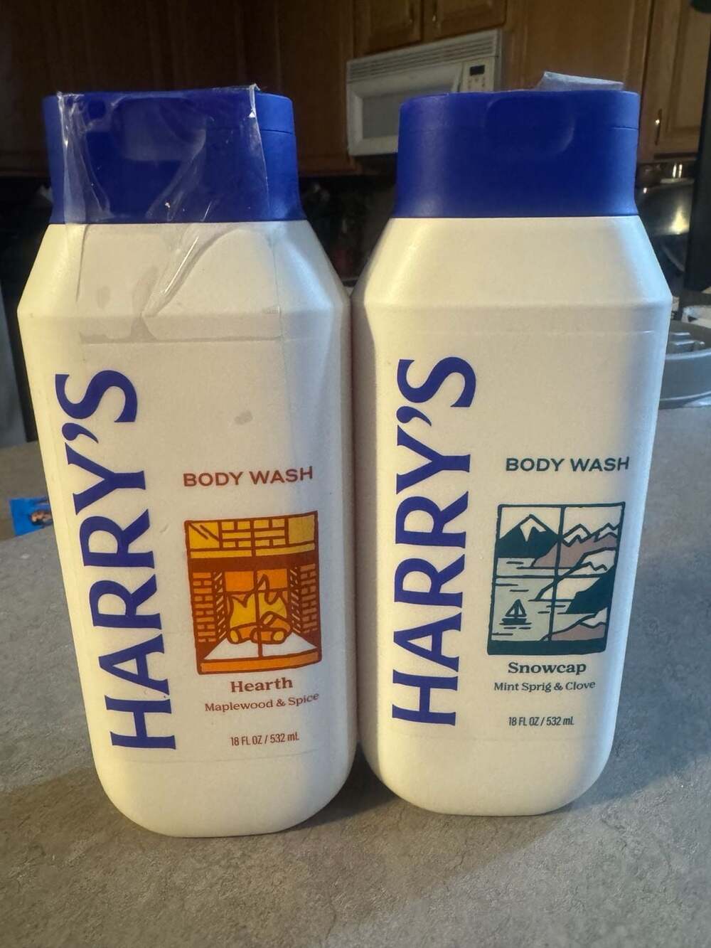 Harry's Body Wash Hearth and Snowcap 18 fl oz Set of 2
